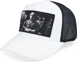 Mob Boss Velvet White/Black A-frame Trucker - Calza Pennello