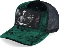 Mob Boss Velvet White/Black A-frame Trucker - Calza Pennello