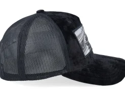 Modern Muscle Car Miami Vibes Patch Velvet Black A-Frame Trucker - Iconic