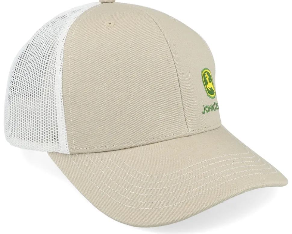 Moline 112 White/Beige Trucker - John Deere