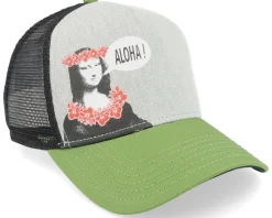 Mona Grey/Black/Green Trucker - Coastal