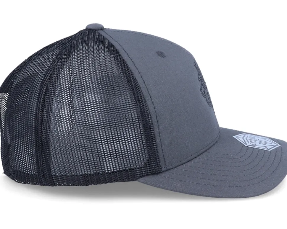 Monk Class Emblem Charcoal/Black Trucker - Critiql Hit