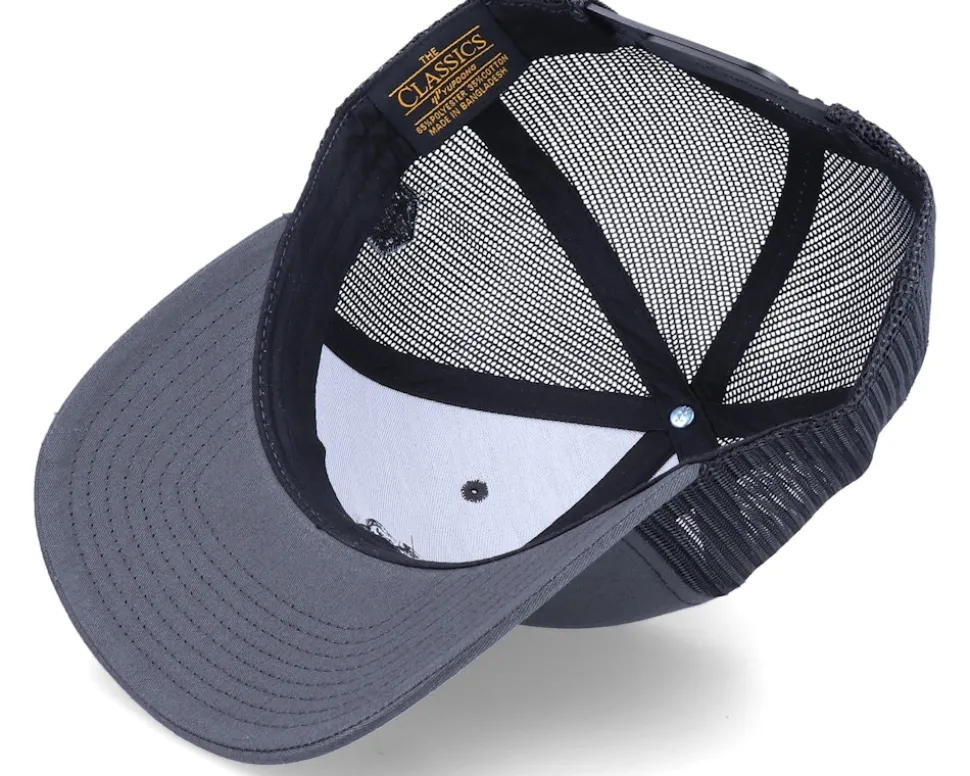 Monk Class Emblem Charcoal/Black Trucker - Critiql Hit
