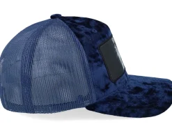 Monkey Big Patch Velvet Navy Trucker - Calza Pennello