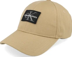 Mono Logo Patch Cap Warm Travertine Adjustable - Calvin Klein