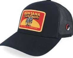 Montana Sundown Black A-Frame Trucker - Yellowstone