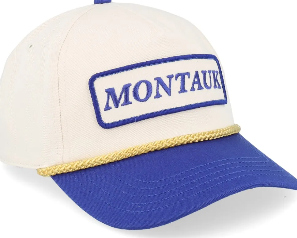 Montauk Roscoe Mesh Ivory/Royal A-Frame Adjustable - American Needle