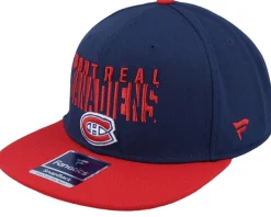 Montreal Canadiens Navy/Bright Cardinal Snapback - Fanatics