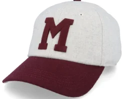Montreal Maroons NHL Archive L Heather Grey/Maroon Dad Cap - American Needle