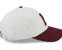 Montreal Maroons NHL Archive L Heather Grey/Maroon Dad Cap - American Needle