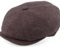 Montreal Virgin Wool Brown Flat Cap - MJM Hats