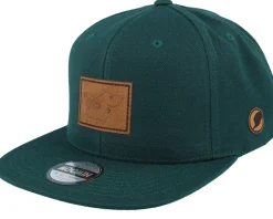 Moomin Engraved Patch Green Snapback - Moomin