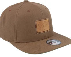 Moomin Engraved Patch Tan Brown Snapback - Moomin