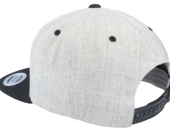 Moon Rose Mandala Heather Grey/Black Snapback - Iconic