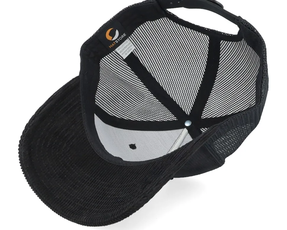 Moose Coffee Cord Black A-frame Trucker - Hunter