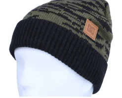 Motif Beanie Zebra Olive Night Cuff - DC