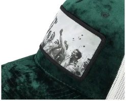 Motorsport Victory Celebration Velvet Green/Ivory A-Frame Trucker - Calza Pennello