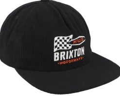 Motorways Black Corduroy Snapback - Brixton