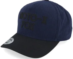 Moto-x Corduroy Hat Midnight A-Frame Adjustable - Fox