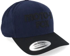 Moto-x Corduroy Hat Midnight A-Frame Adjustable - Fox