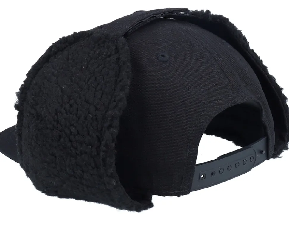 Mountain Adventure Canvas Flatbrim Black Earflap - Wild Spirit