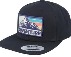 Mountain Adventure Patch Black Snapback - Wild Spirit