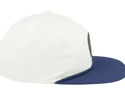 Mountain And Eagle Brown Patch Ivory/Navy Rope Snapback - Wild Spirit