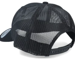 Mountain Badge Fish Patch Black Trucker - Hunter