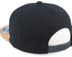 Mountain Badge Fish Patch Black/Cork Snapback - Skillfish