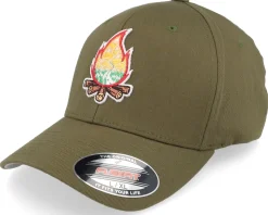 Mountain Camp Fire Olive Flexfit - Wild Spirit