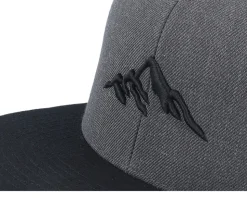Mountain 3d Black/Charcoal Grey/Black Snapback - Wild Spirit
