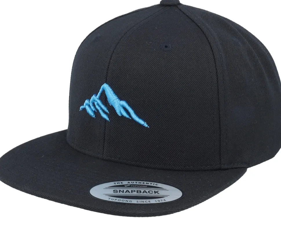 Mountain 3d Black/Charcoal Grey/Black Snapback - Wild Spirit