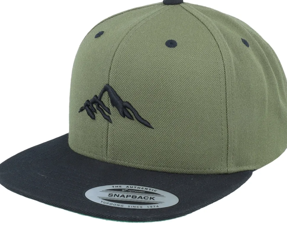 Mountain 3d Black/Charcoal Grey/Black Snapback - Wild Spirit
