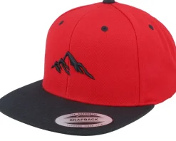Mountain 3d Black/Red/Black Snapback - Wild Spirit