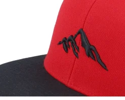 Mountain 3d Black/Red/Black Snapback - Wild Spirit
