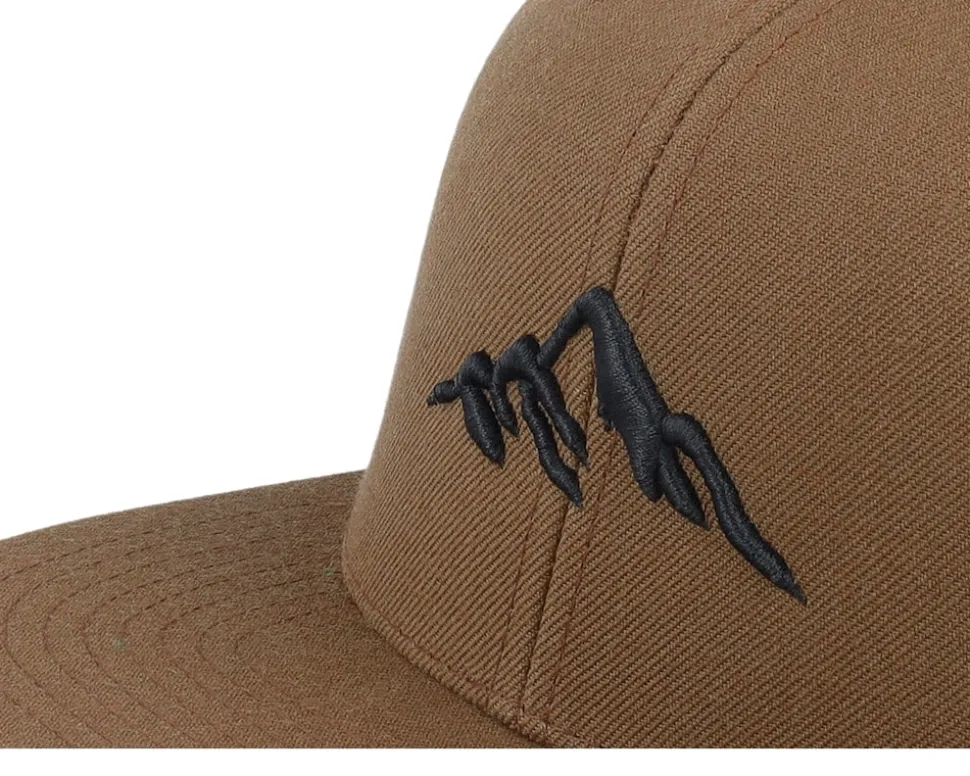 Mountain 3d Black/Tan Brown Snapback - Wild Spirit
