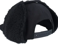 Mountain 3d Canvas Flatbrim Black/Black Earflap - Wild Spirit