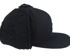 Mountain 3d Canvas Flatbrim Black/Black Earflap - Wild Spirit