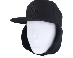 Mountain 3d Canvas Flatbrim Black/Black Earflap - Wild Spirit