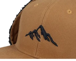 Mountain 3d Canvas Flatbrim Caramel/Black Earflap - Wild Spirit