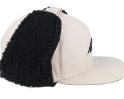 Mountain 3d Canvas Flatbrim Beige/Black Earflap - Wild Spirit