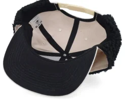 Mountain 3d Canvas Flatbrim Beige/Black Earflap - Wild Spirit