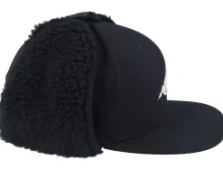 Mountain 3d Canvas Flatbrim Black Earflap - Wild Spirit