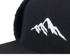 Mountain 3d Canvas Flatbrim Black Earflap - Wild Spirit