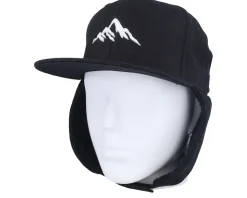 Mountain 3d Canvas Flatbrim Black Earflap - Wild Spirit