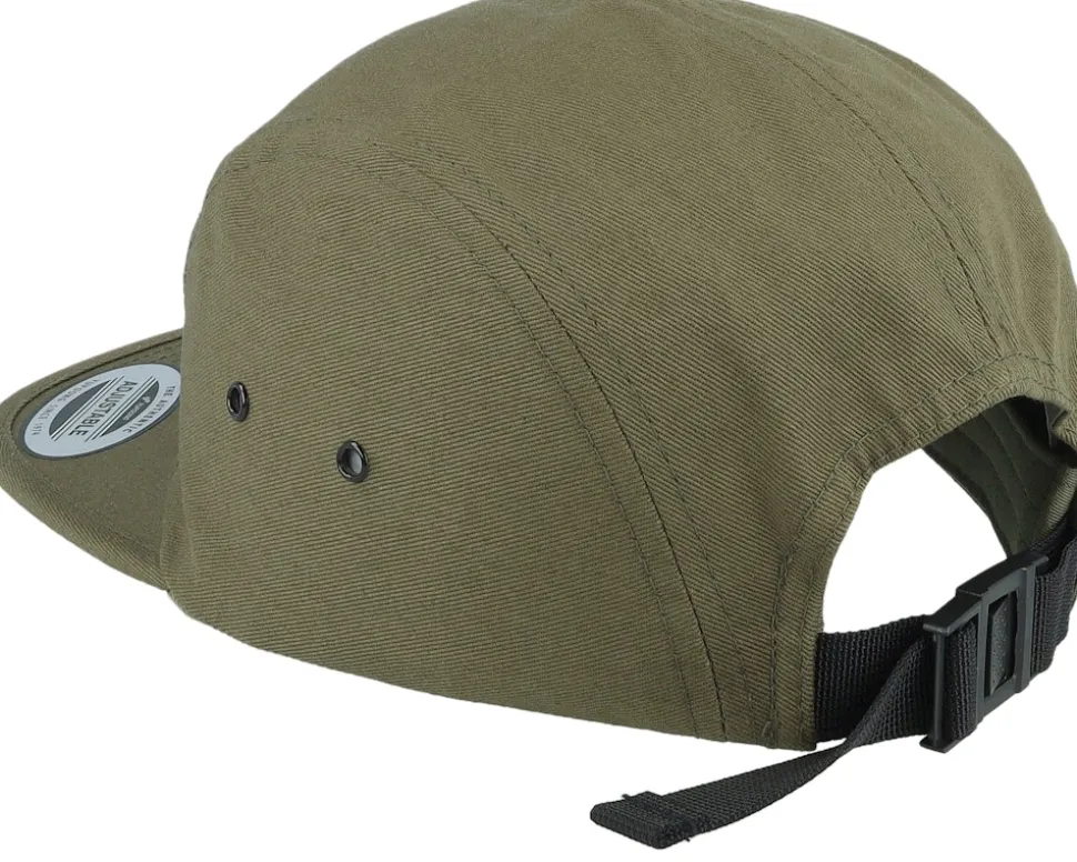 Mountains And Forest Patch Olive 5-panel - Wild Spirit