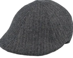 Mr. Mitchell Cap Dark Grey Flat Cap - Barts