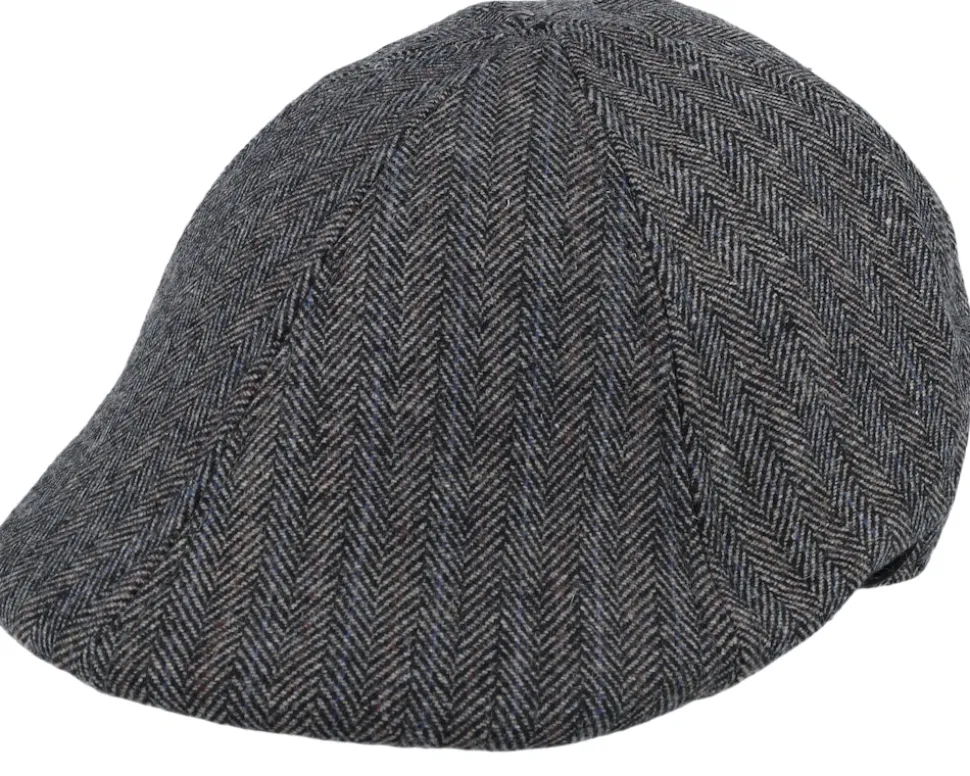 Mr. Mitchell Cap Dark Grey Flat Cap - Barts