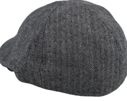 Mr. Mitchell Cap Dark Grey Flat Cap - Barts