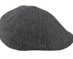 Mr. Mitchell Cap Dark Grey Flat Cap - Barts